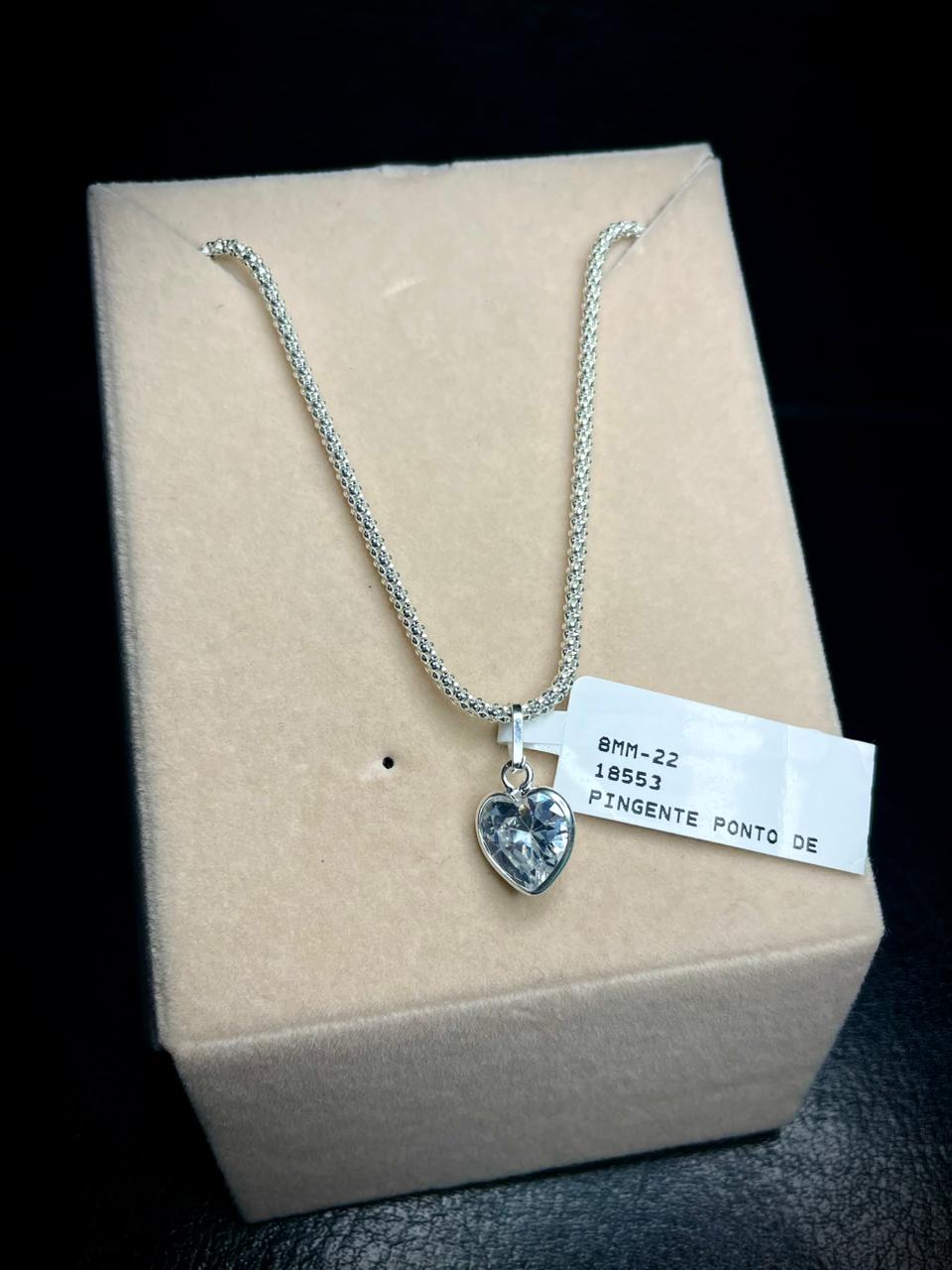Pingente Coração — Prata 925